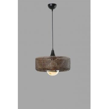 Lustra Ratan Stacket , Bronz- Alb - Bronz