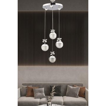 Lustra YL167 Chandelier, Argintiu - Multicolor