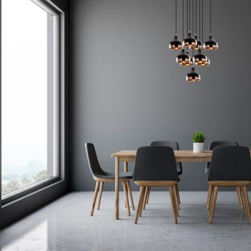 Lustra Yldo 1 Chandelier, Negru - Negru