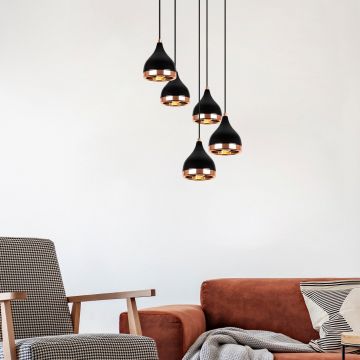 Lustra Yldo Chandelier, Negru - Negru