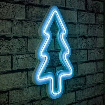 Lampă neon Christmas pin, Diverse culori, 21x30x2 cm - Albastru