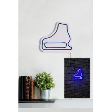 Lampă neon Ice-Skate, Diverse culori, 25x22x2 cm - Albastru