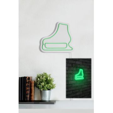Lampă neon Ice-Skate, Diverse culori, 25x22x2 cm - Verde