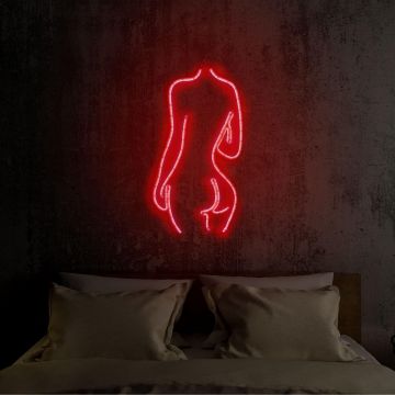 Lampă neon Sexy Woman, Diverse culori, 22x42x2 cm - Roșu