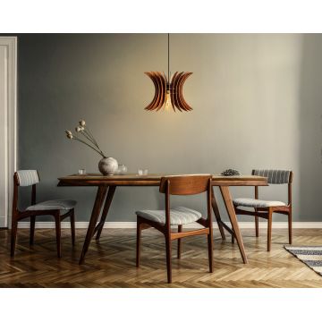 Lustră 147-T, Nuc, Ø20x60 cm - Nuc