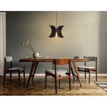 Lustră 149-T, Negru, Ø20x60 cm - Negru