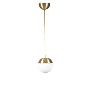 Lustră 8710-1, Auriu - Alb, Ø15x70 cm - Auriu - Alb