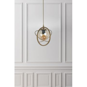Lustră 8771-1, Antique, Ø25x70 cm - Bronz