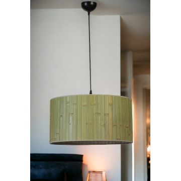 Lustră 8851-1, Verde - Negru, Ø45x70 cm - Verde - Negru