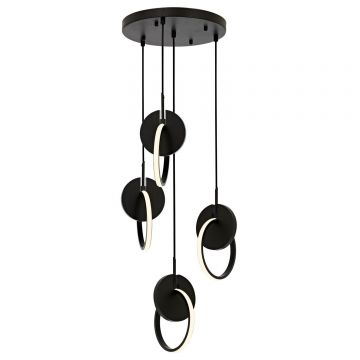 Lustra Av-1874-4T-Bsy, 4 xLED - Negru