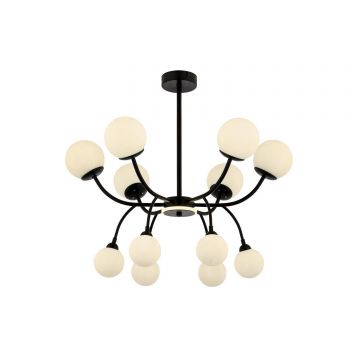 Lustra Av-1894-12Bsy, Negru - Negru