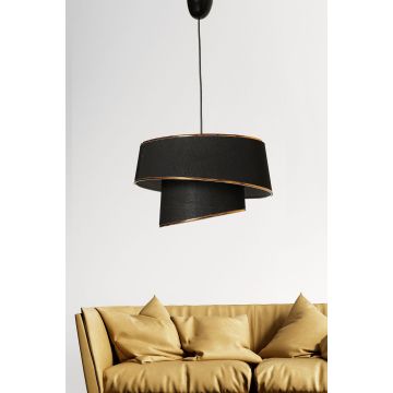 Lustră Barette, Diverse culori, 32x32 cm - Auriu - Negru