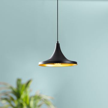 Lustră Berceste - 193BLACK-S, Negru, 30x30 cm - Negru