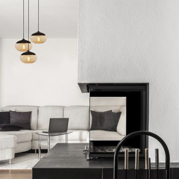 Lustră Camini - MR - 868, Negru - Honey, Ø50x113 cm - Negru