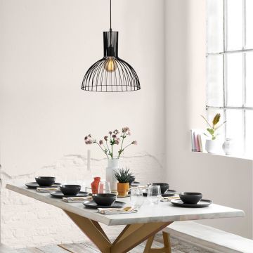 Lustră Fellini - MR - 672, Negru, Ø38x136 cm - Negru
