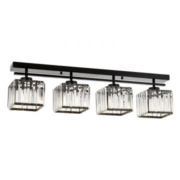Lustra Hunt Chandelier 1795-4, Negru - Negru