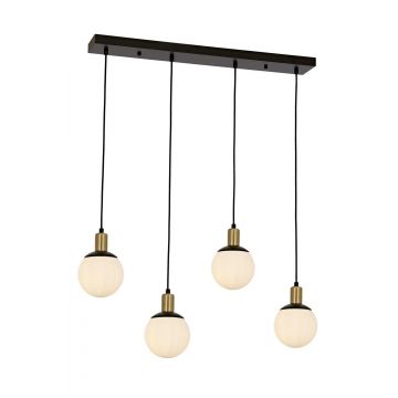 Lustra Hunt Chandelier 1838-4, Negru - Negru