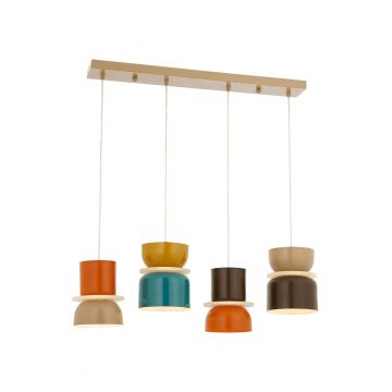 Lustra Hunt Chandelier 1844-4, Multicolor - Multicolor