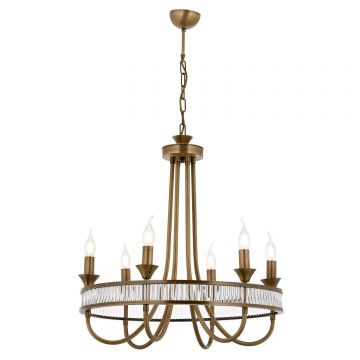 Lustra Hunt Chandelier 1890-6, Vintage - Auriu