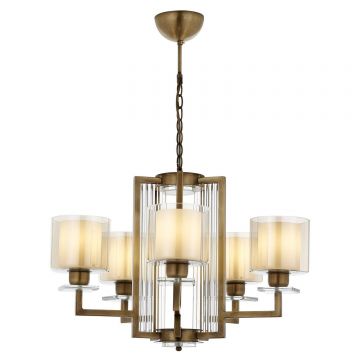 Lustra Hunt Chandelier 4285-5, Vintage - Auriu
