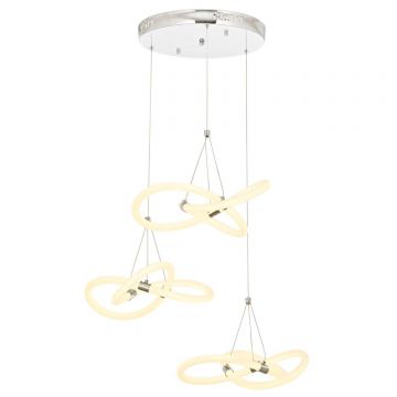 Lustra Hunt Chandelier 5275-3, Silver - Multicolor