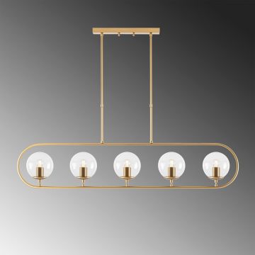 Lustră Jewel - 10625, Auriu, Ø15x49 cm - Auriu