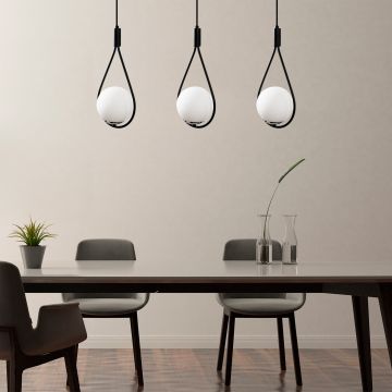 Lustră Mudoni - MR - 939, Negru, Ø15x146 cm - Negru