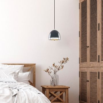 Lustră Mugo - 10655, Antracit - Auriu, Ø17x34 cm - Antracit - Auriu