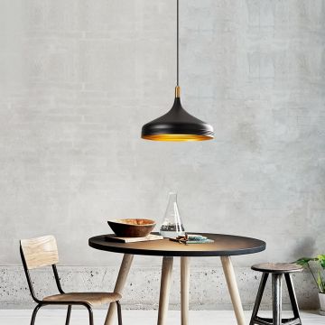 Lustră Sağlam - 3721, Negru - Auriu - Antique, Ø36x124 cm - Negru - Auriu - Bronz
