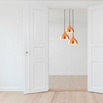 Lustră Sağlam - 3780, Copper - Negru, Ø26x122 cm - Cupru - Negru
