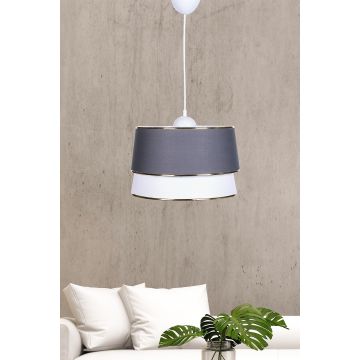 Lustră SH293, Alb - Gri, Ø30x75 cm - Alb - Gri