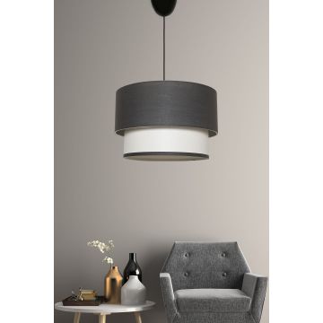 Lustră SP286, Antracit - Alb, Ø30x65 cm - Antracit - Alb