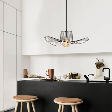 Lustră Tel - 6721, Negru, Ø49x110 cm - Negru