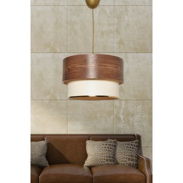 Lustră TM123, Maro - Crem, Ø30x65 cm - Maro - Crem