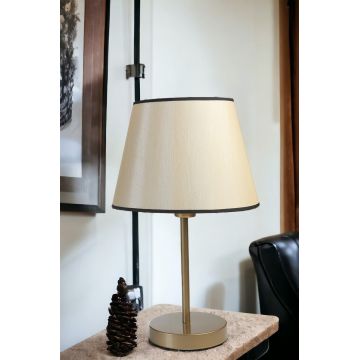 Veioză 8865-2, Auriu - Crem, Ø30x50 cm - Auriu - Crem