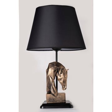 Veioză HM161, Antiquation - Negru, Ø24x50 cm - Bronz - Negru