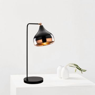 Veioză Yıldo - 6896, Negru - Copper, Ø17x52 cm - Negru - Cupru
