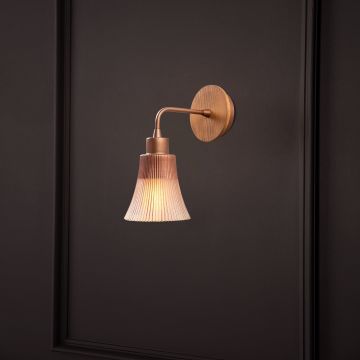 Aplică de perete Foca - N-130, Copper, Ø13x28 cm - Cupru