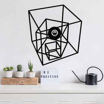 Aplică de perete W-055, Negru, 38x12x43 cm - Negru
