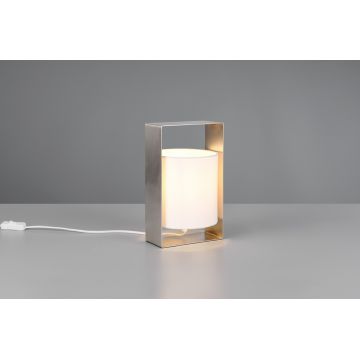 Lampa de masa Pail, RL, 16x15x27 cm, 10W, 1x E27, metal, nichel mat