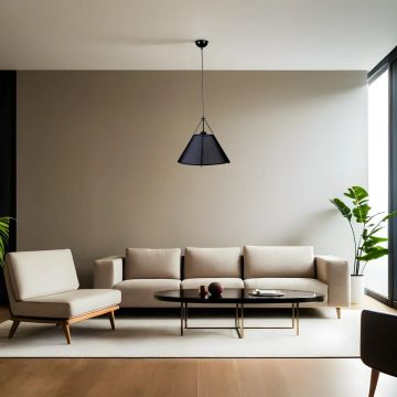Lustră 8802-5, Negru, Ø40x70 cm - Negru