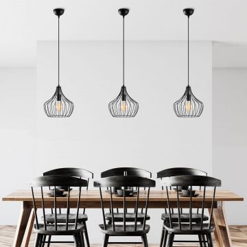 Lustră Mezopotamya - N-1277, Negru, Ø27x126 cm - Negru