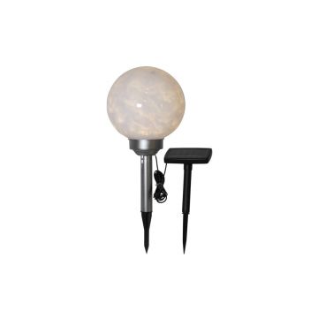 Lampadar solar LED pentru exterior Star Trading Luna, Ã¸ 20 cm