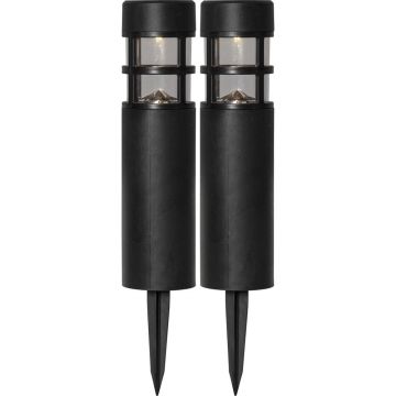 Set de 2 lumini solare cu LED-uri pentru exterior Star Trading Rundi, Ã®nÄu0083lÈu009Bime 28 cm