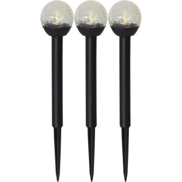 Set de 3 decoraÈu009Biuni solare cu LED-uri pentru exterior Star Trading Roma, Ã®nÄu0083lÈu009Bime 23 cm