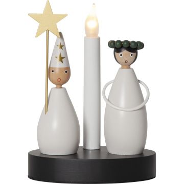 Decorațiune luminoasă alb-negru de Crăciun Christmas Joy – Star Trading Decorațiune luminoasă alb-negru de Crăciun Christmas Joy – Star Trading
