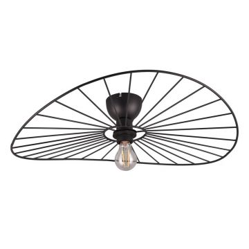 Plafonieră negru-mat ø 60 cm Chapeau – Reality