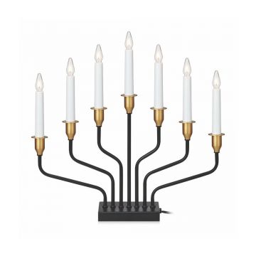 Decorațiune luminoasă de Crăciun neagră Brosa – Markslöjd