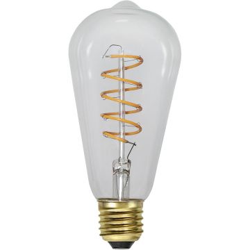 Bec LED/cu filament E27, cu lumină caldă și intensitate reglabilă 4 W Spiral Filament – Star Trading