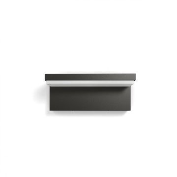 Philips Aplica LED integrat pentru exterior Philips myGarden Bustan, 2x4.5W, 4000K, IP44, Gri inchis